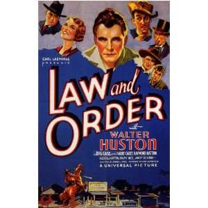 Law and Order Movie Poster (11 x 17 Inches   28cm x 44cm) (1932) Style 