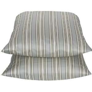  Home 325tc Wrinkle Free Pillowcases   2 Stripe Standard 