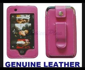 IPOD TOUCH 1ST GENERATION 1G PINK GENUINE LEATHER CASE  