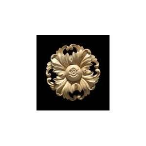   Hand Carved Circular Pierced Acanthus Rosette #9040