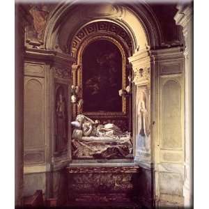  Lodovica Albertoni 26x30 Streched Canvas Art by Bernini, Gian Lorenzo