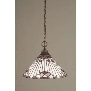 Toltec Lighting 10 938 Any Chain Hung Pendant with 15 Purple Sunray 