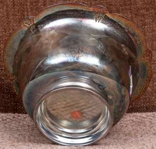 Lovely old Rogers silverplate bowl with piercings around the rim.