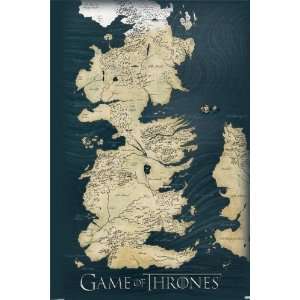  Television Posters Game Of Thrones   Map   35.7x23.8 