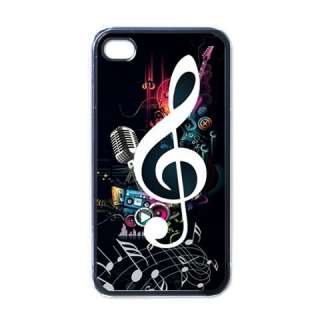 NEW iPhone 4 Hard Case Cover Music Notes Color  