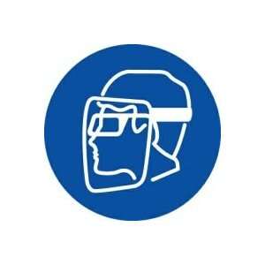  Labels WEAR FACESHIELD & EYE PROTECTION 8 Adhesive Dura 