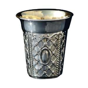    Silver Plated Kiddush Cup    Great Spider Web