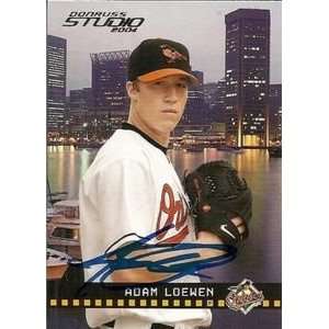 Adam Loewen Signed Baltimore Orioles 2004 Studio Card  