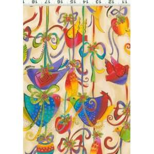  Laurel Burch HOLIDAY CELEBRATIONS Y0802 2M Fabric By the 