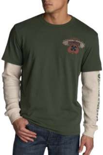  Lucky Brand Mens Shamrock 2 In 1 T Shirt With Thermal 