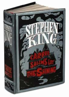 STEPHEN KING ~ 3 NOVELS ~ LEATHER BOUND GIFT ED The Shining CARRIE 