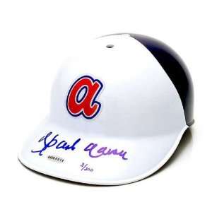 Atlanta Braves Hank Aaron Autographed 1974 Model Batting Helmet (UDA 