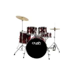  Crush Alpha 5 Piece Drum Set with Hardware and Cymbals 