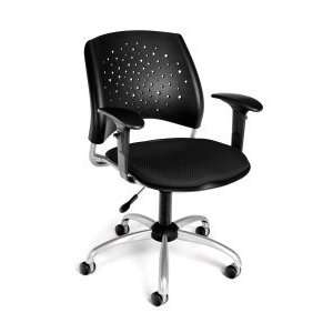    Ofm   Black Modern Stars Swivel Chair 326 AA3 2224