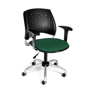   Forest Green Modern Stars Swivel Chair 326 AA3 2221