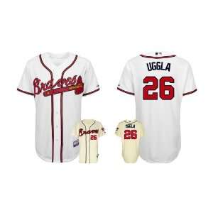  Atlanta Braves Authentic MLB Jerseys #26 Uggla WHITE Cool 