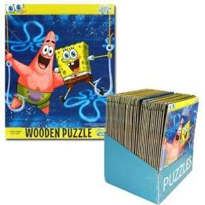    Sponge Bob 25 Piece Wooden Puzzle Case Pack 36 