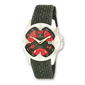 Croton Mens Sport Automatic Silicon Band Red Dial Watch  