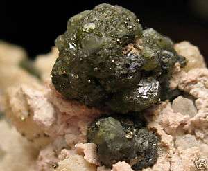 Rare Green Madan, Bulgaria Clieophane, Sphalerite xtls  