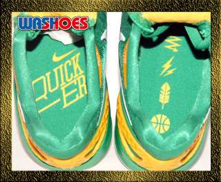 2012 Nike Zoom Hyperdunk 2011 Low Lucky Green White Yellow Jnesol US 7 