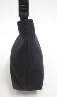 SALVATORE FERRAGAMO Black Nylon Mini Shoulder Handbag  