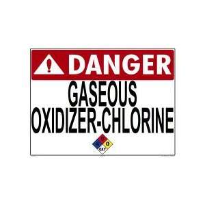  Sign Danger Gaseous Oxidizer Chlorine 5345Wa2418E