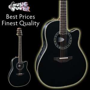 Ovation C2079AX 5 Custom Legend Black Acoustic Electric Guitar & 8158 