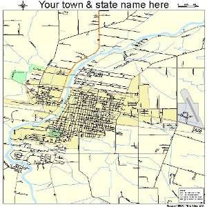  Street & Road Map of Abbeville, Louisiana LA   Printed 