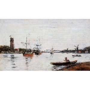   name La Meuse at Dordrecht, By Boudin Eugène 