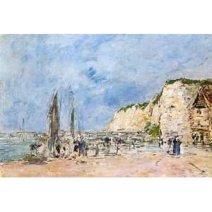   name Dieppe the Pollet Cliffs, By Boudin Eugène 