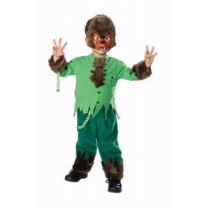  Werewolf Wolfie Toddler Sz 2 4 with Mask Halloween Costume 