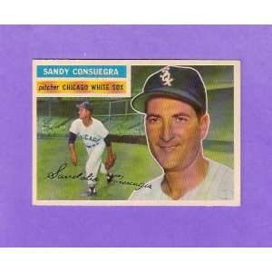  Sandy Consuegra 1956 Topps Baseball (Near Mint and Clean 