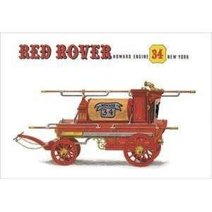  Vintage Art Red Rover Howard Engine 34 New York   06891 4 