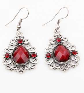 100% New Fashion Tibetan silver women Dangle Earring A80  