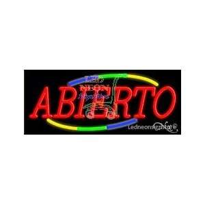  Abierto Neon Sign 13 Tall x 32 Wide x 3 Deep 