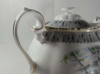 Royal Albert Silver Birch Tea Pot with Lid  