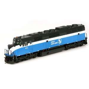  Athearn HO Scale Locomotive F45 w/DCC & Sound, GN/Sky Blue 