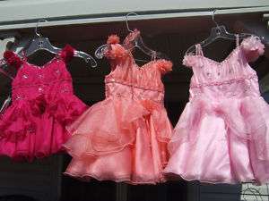   Unique Fashion Infant Girls Pink Pageant Dress 6 12 18 24 month sizes