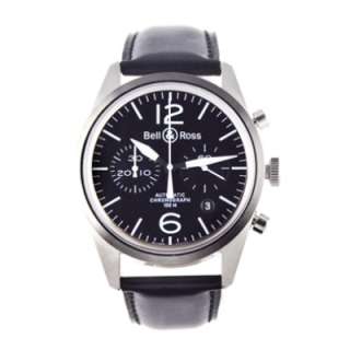 New Bell & Ross BR 126 Original Black Chrono Automatic Stainless Steel 
