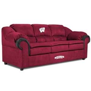   of Wisconsin Badgers NCAA Team Logo Pub Sofa