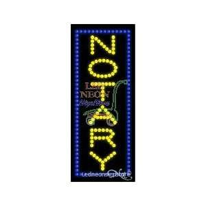  Notary LED Business Sign 27 Tall x 11 Wide x 1 Deep 