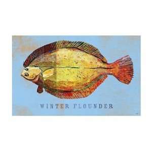  Winter Flounder   Poster by John Golden (19x13)