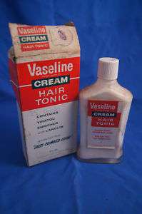 Vaseline Cream Hair Tonic Vintage In BOX Full Unused  
