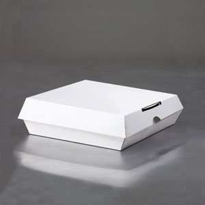  Personal Pizza Corrugated Clamshell Take Out Box 200/CS 