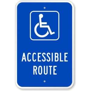  Accessible Route (with Graphic) Engineer Grade Sign, 18 x 