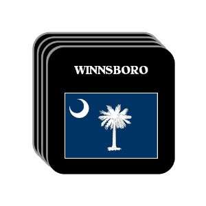 US State Flag   WINNSBORO, South Carolina (SC) Set of 4 Mini Mousepad 