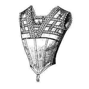  1912 Corset Cover with Whalebones Pattern 