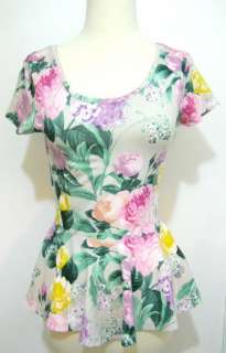 Beautiful Floral Top/Blouse by H&M Size XS S M L Available 2012 