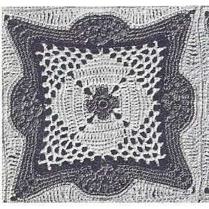  Vintage Crochet PATTERN to make   MOTIF Block Bedspread in 