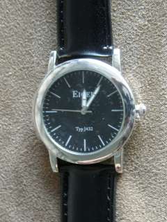 Eiger Man’s Wrist Watch w/ Black Face & Black Band  NEW  